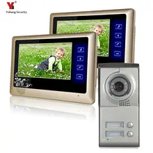 Yobang Security 7″ door entry intercom system door access control system Building gate Video intercom access systems doorbell