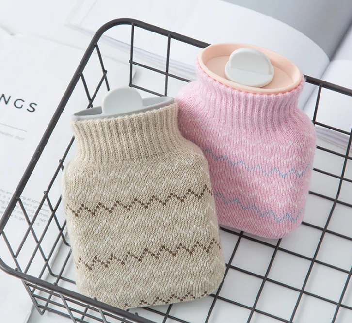 

explosion-proof plush fabrics hot water bottle cover removable washable warm water bottle cover injection storage bag LF314