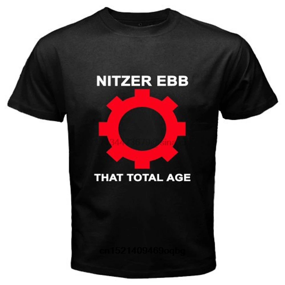 

Nitzer Ebb That Total Age Black T-Shirt Size S M L XL 2XL Short Sleeves Cotton T Shirt Free Shipping Trend