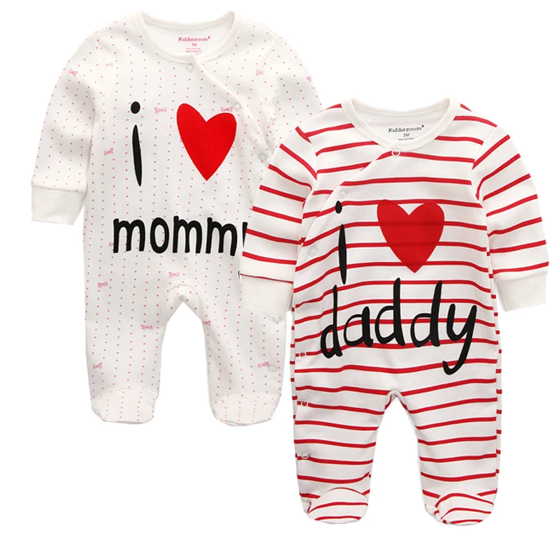 

Baby Rompers Body Suits Cover Newborn Boys Girls One-pieces Clothes Stripe Printed Baby Winter Sleepsuits Ropa Bebe Clothing