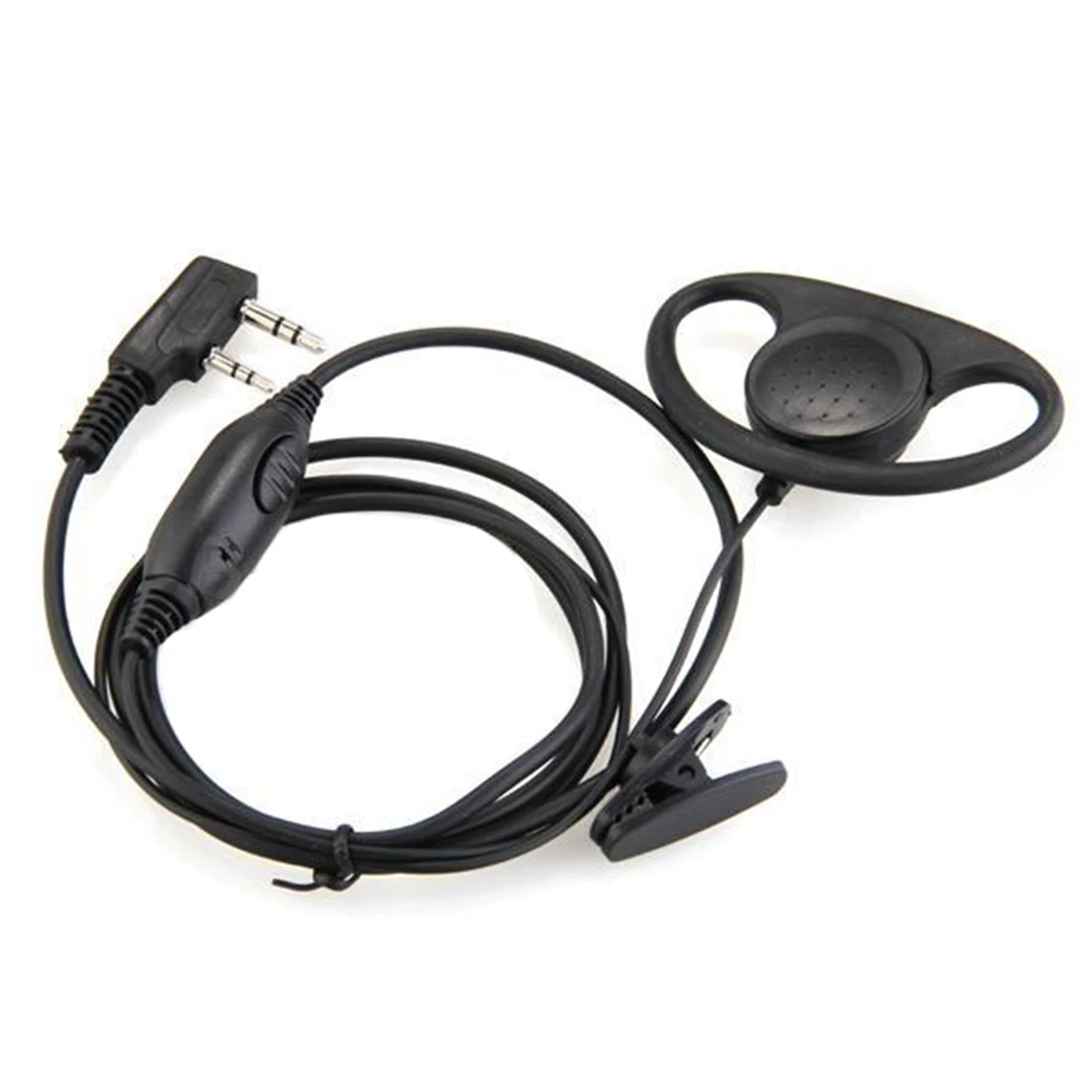 

Marsnaska Brand New & High Quality D-shaped Security Headset Earpiece Earphone for Kenwood Walkie Talkie Radio 2 Pin