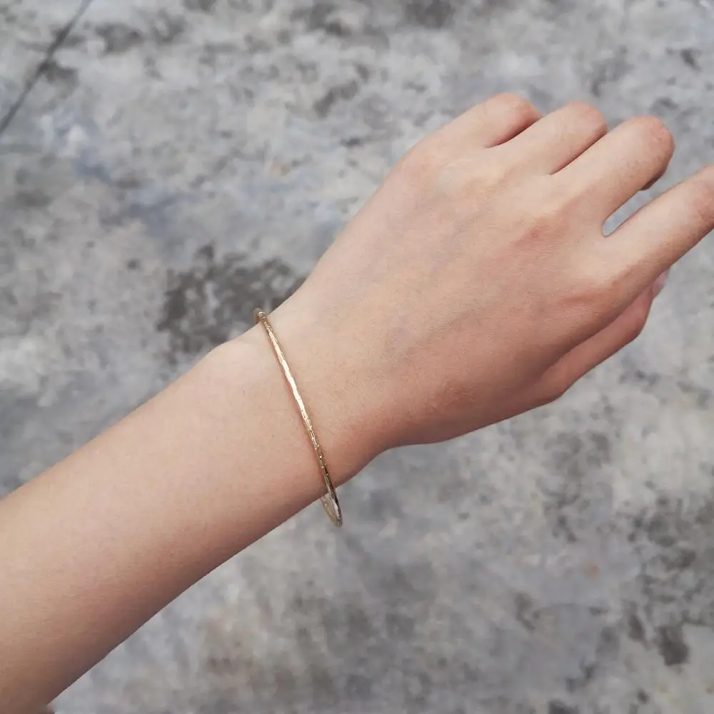 

Rinhoo 1PC Gold Rose Gold Zinc Alloy Embossing Bangle & Bracelet For Women's Fashion Jewelry Gift Female Charm Jewelry