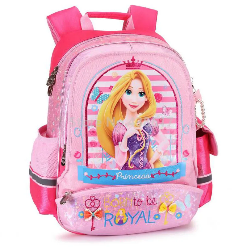 

Fashion Pink Blue Rapunzel Princess Backpack School Bags for Kids Girls Children Elementary Primary School Book Bag Schoolbag