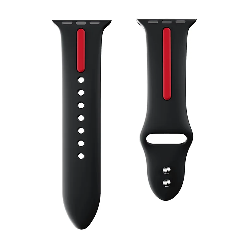 Спортивный силиконовый ремешок для Apple Watch Band 42 мм 44 40 38 Iwatch Series 4/3/2/1 браслет часов