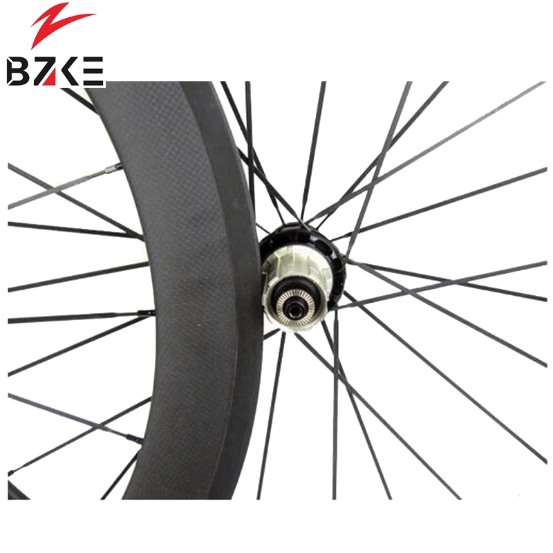 Flash Deal BZKE carbon road bike wheels 38mm carbon wheel racing bicycle wheelset R39 carbon wheels clincher tubular 700c wheels 25mm width 5