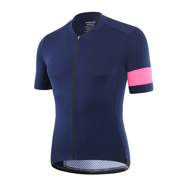 SPEXCEL, Темно-Синяя легкая одежда для велоспорта, дышащая, анти-УФ, одежда для велоспорта, одежда для велоспорта/с коротким рукавом, трикотажные комплекты для велоспорта - Цвет: navy jersey