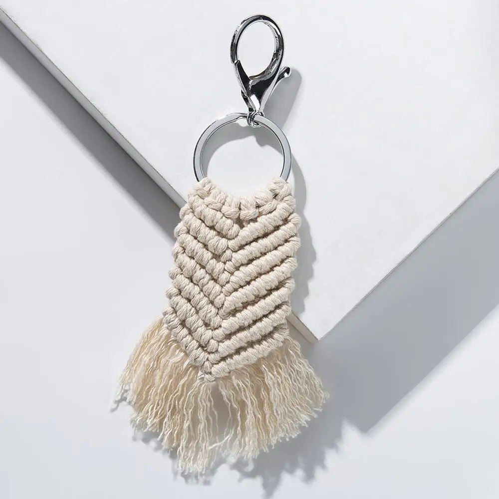 Брелок Artilady Macrame богемный брелок с кисточкой сумка ручной работы очаровательное