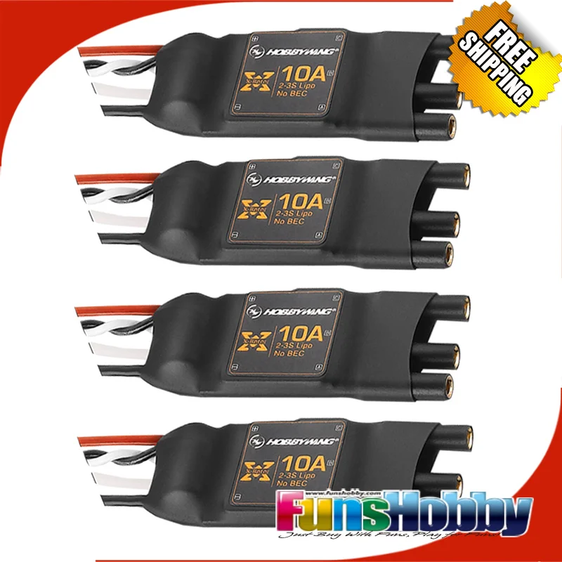 

4PCS Hobbywing XRotor 10A Brushless ESC Speed Controller for 250 QAV250 Quadcopter