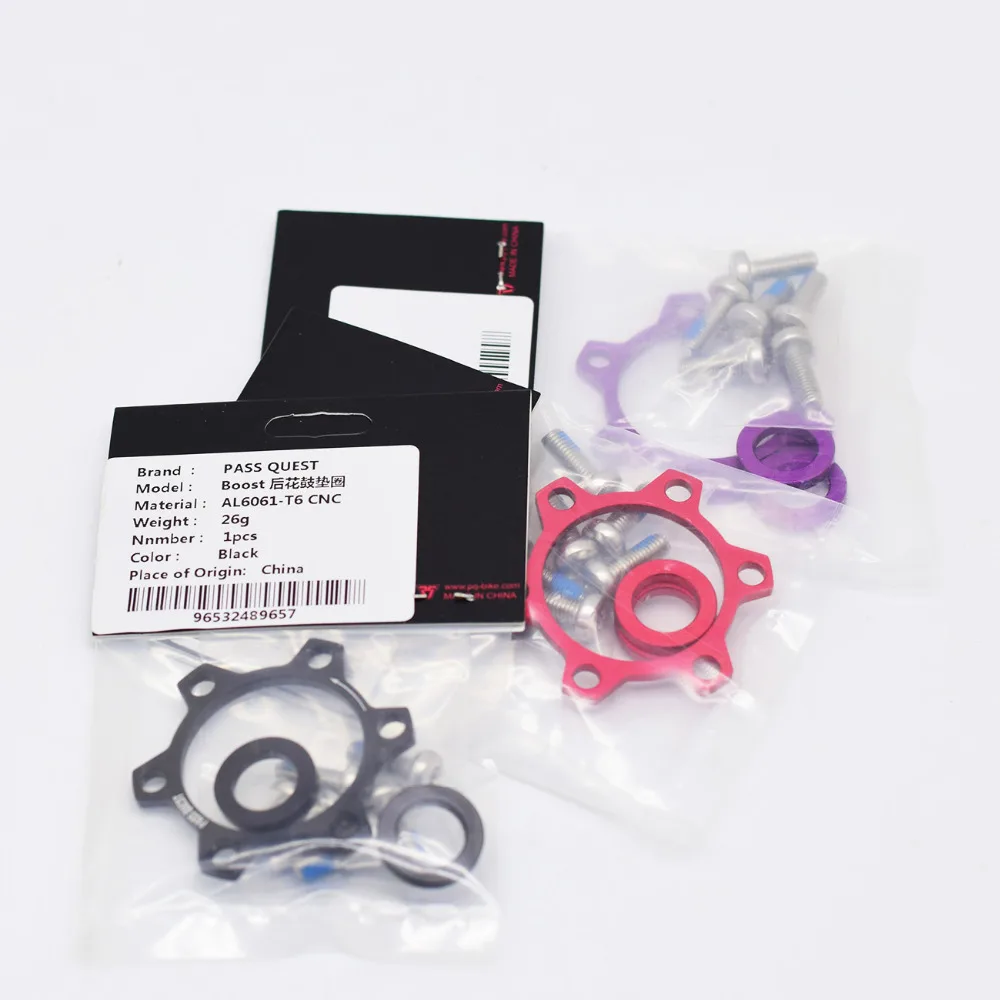 

PASS QUEST Hub bicycle adapter MTB bike shim conversion For Front Hub 100 to 110mm Fork / after hub 12mm x 142mm to 148mm