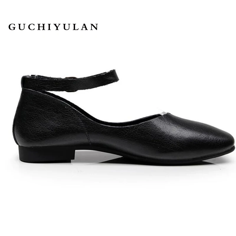 

Mocasines Mujer Genuine Leather Ballet Flats Women Flat Shoes Brand Woman Ballet Soft Heel Ballerina Flats Lady Loafers US12Size