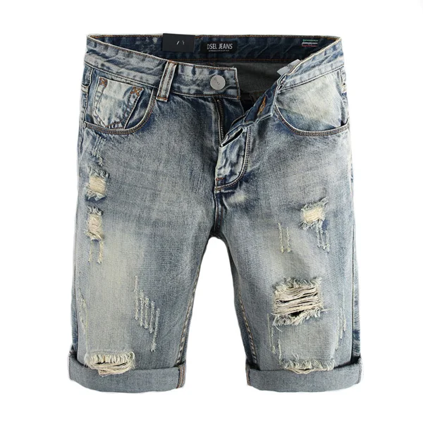 Pantalones Vaqueros De Moda De Verano Para Hombre Pantalones