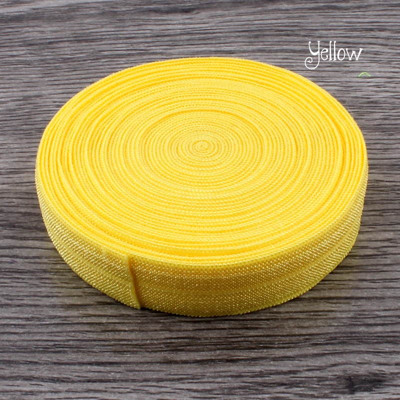 

120Y OEM 5/8 Блестящие Твердые Высоко-гибкой Нейлон Сложенном Более Упругой Лямки Ленты, Стретч-ВРАГ Волос Галстук/волосы Луки/Повязки