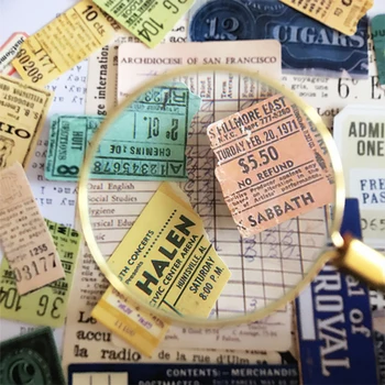 

23PCS /bag scrapbooking stickers DIY vintage travel ticket international air transport checkout happy planner decoration sticker