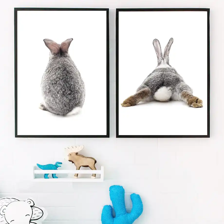 bunny nursery art