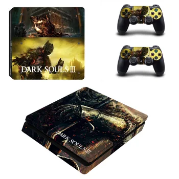 

Game Dark Souls PS4 Slim Skin Sticker Decal for PlayStation 4 Console and 2 Controllers PS4 Slim Skins Stickers Vinyl