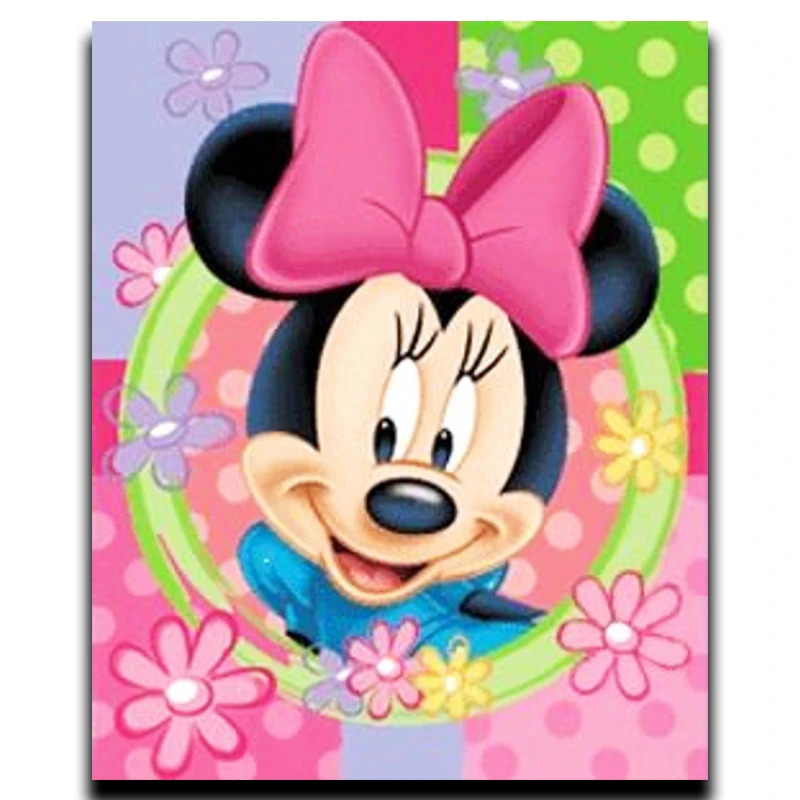 

5D DIY Painting Diamond Cross Stitch Full Diamond Square Embroidery Diamond Drill Mosaic Decoration Mickey Mouse