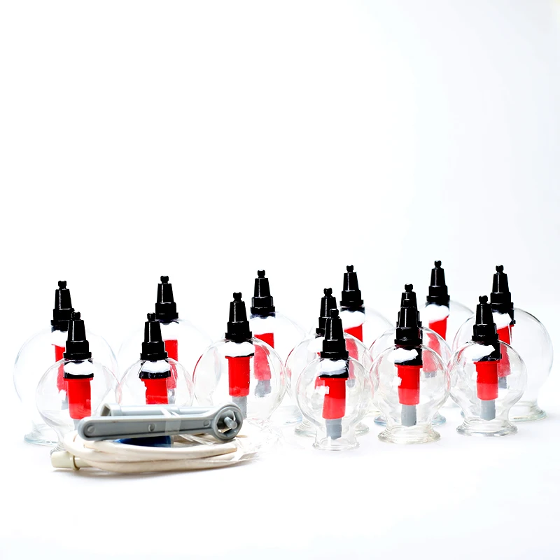 Suction Cups Chinese Traditional Cupping jar Acupunture Vacuum Cupping Set plastic vacuum therapy cupping set 14pcs/box