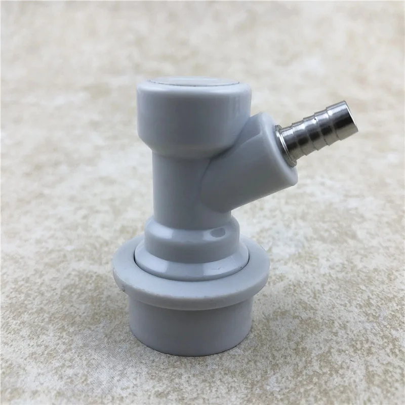 NEW  Homebrew Beer Keg Disconnect Cornelius Ball Lock keg Connector GasLiquid with 14Barb Bar accessory (1)