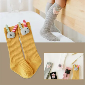 

Baby Girls Long Sock Toddler knee high socks for Girl candy color leg warmer cotton warm boot sock fashion princess dress socks