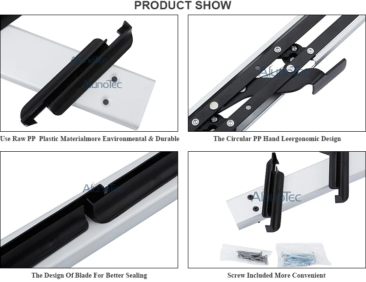 Aluno SF-300 6 дюймов 9 лезвий 1280 мм(H) Пластиковые алюминиевые жалюзи окна