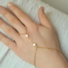 Модные аксессуары, в богемном стиле пятиконечная звезда, женский браслет