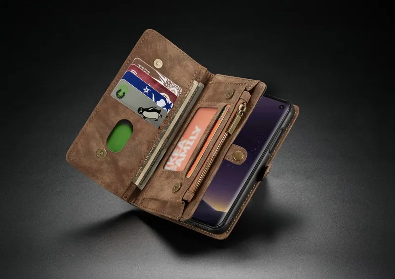Case de Telefone para Samsung Bolsa Wristlet Galaxy Plus Ultra S10 5g Mais S10e Coque Luxo Couro Fundas Capa Acessórios S20 2 Estojos p carteira