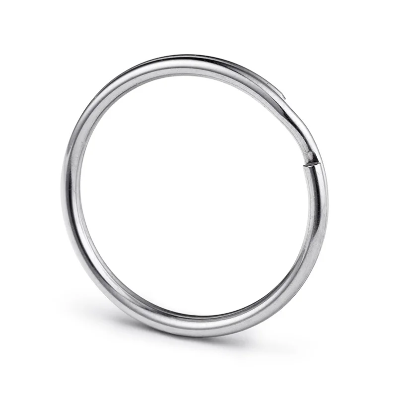 

100pcs 25mm Round Stainless Steel Split Key Rings keyring for Keychain Making DIY accessories split ring