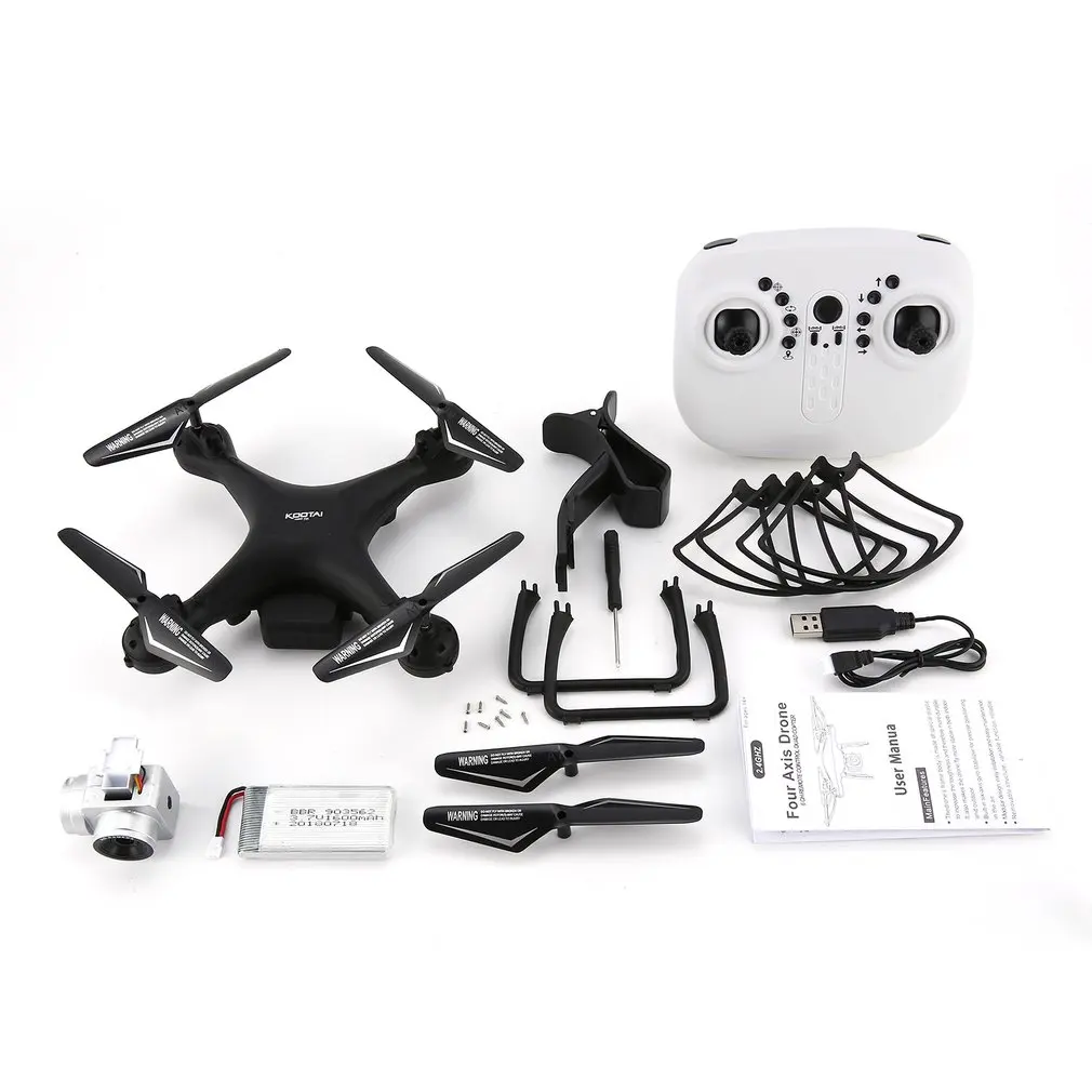 KOOTAI X180 2,4G FPV RC Квадрокоптер Дрон беспилотный с 0.3MP или 720 P HD камера высота удерживает Безголовый режим 3d-флип 18 минут полета