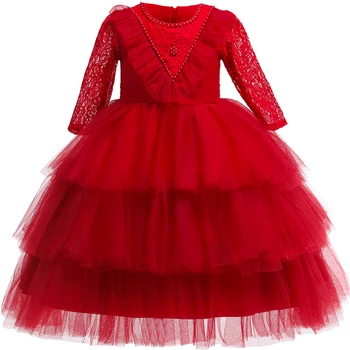 

Baby Girl Dress Lace Baptism Dresses for Girls 1-5year infant birthday party wedding Dress baby clothing