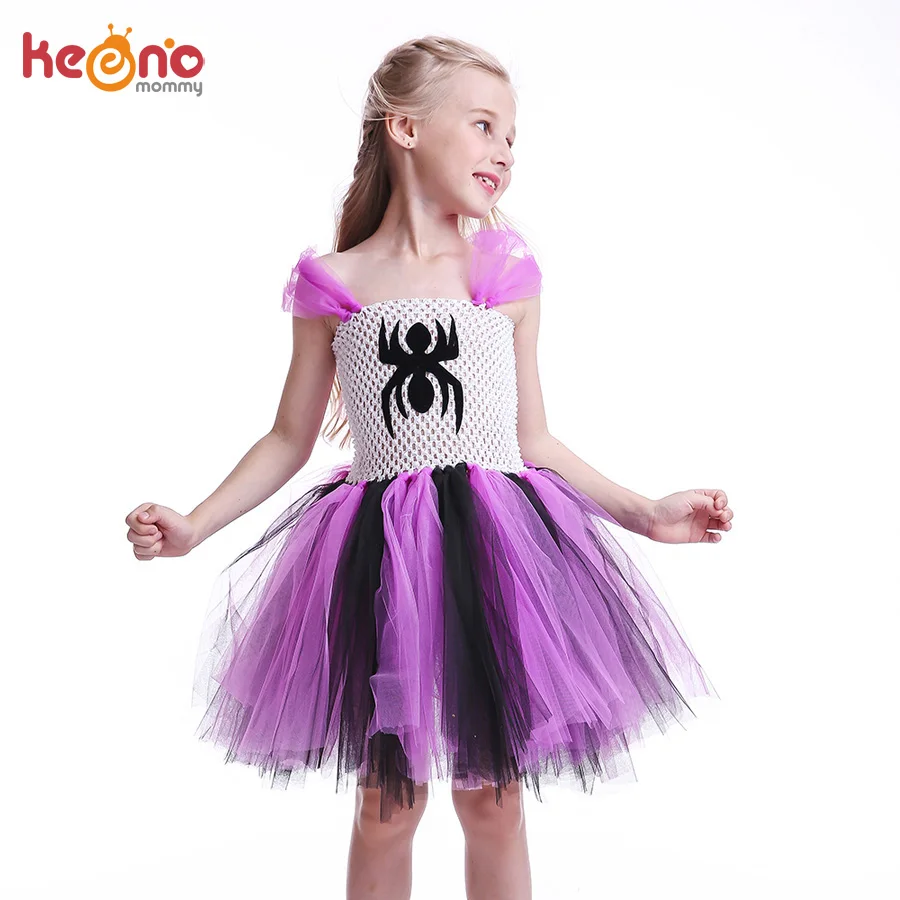 

Spider Pattern Cartoon Girls Tutu Dress Superhero Inspired Handmade Dress Spider Girl Dress for Birthday Halloween Costume