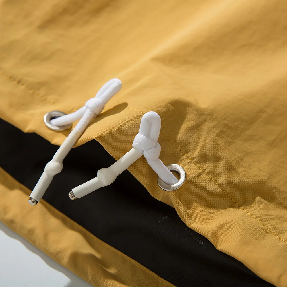 OSCN7 Hip Hop Contrast Color Jackets Men 2019 New Streetwear Loose Casual Women Windbreaker Jackets Varsity Bomber Coat A31