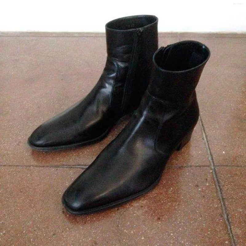 FR. LANCELOT/; ботинки «Челси»; черные мужские ботинки для верховой езды из натуральной коровьей кожи; мотоциклетные ботинки на низком каблуке; Мужская зимняя обувь; zapatos de mujer