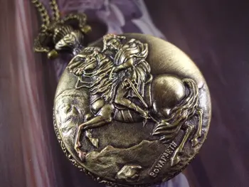 

2012 Free shipping hot sale wholesale ladies mens New Empire Napoleon pattern Pocket Watch Necklace Chain wp498