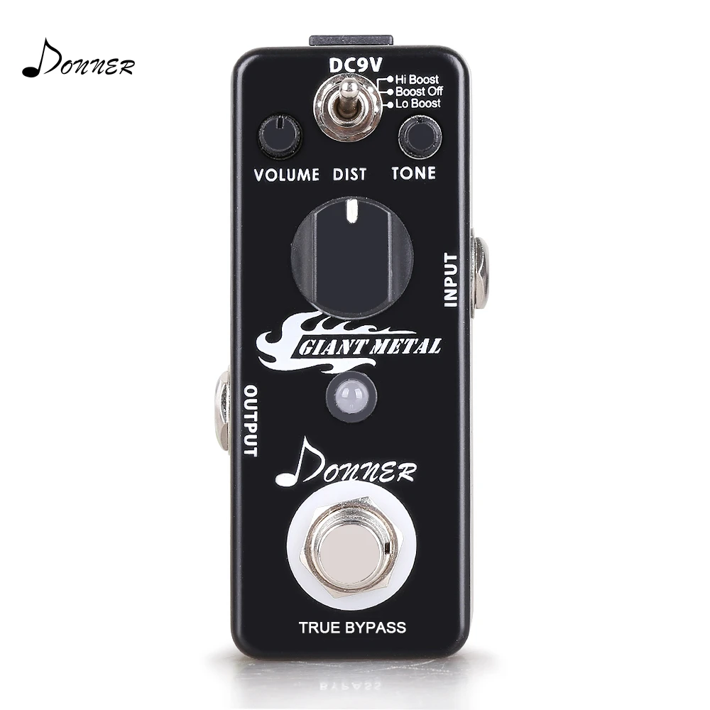 Donner Guitar Effect Pedal Giant Metal Drive Rock | Спорт и развлечения