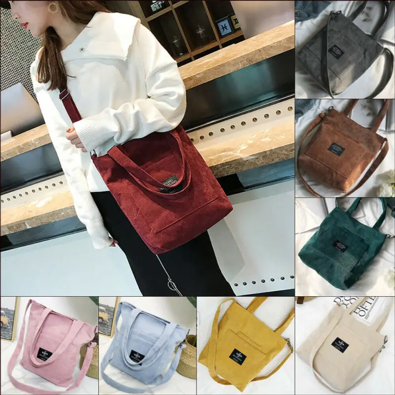 New Women Canvas Bag Simple Handbags Tote High Quality Shoulder Bag Portable Crossbody Bags For Ladies Messenger Bags Fashion