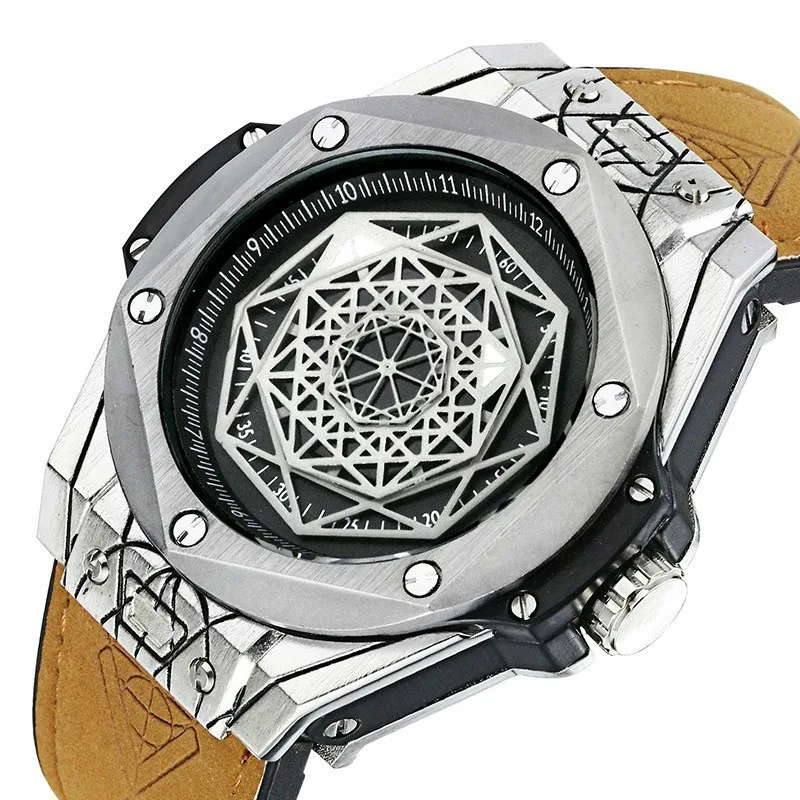 

Wish Cross-Border Explosion Models Wholesale Gold shi dun Brand Watch Fashion Cool Men's Watch Students Luminous Waterproof Quar