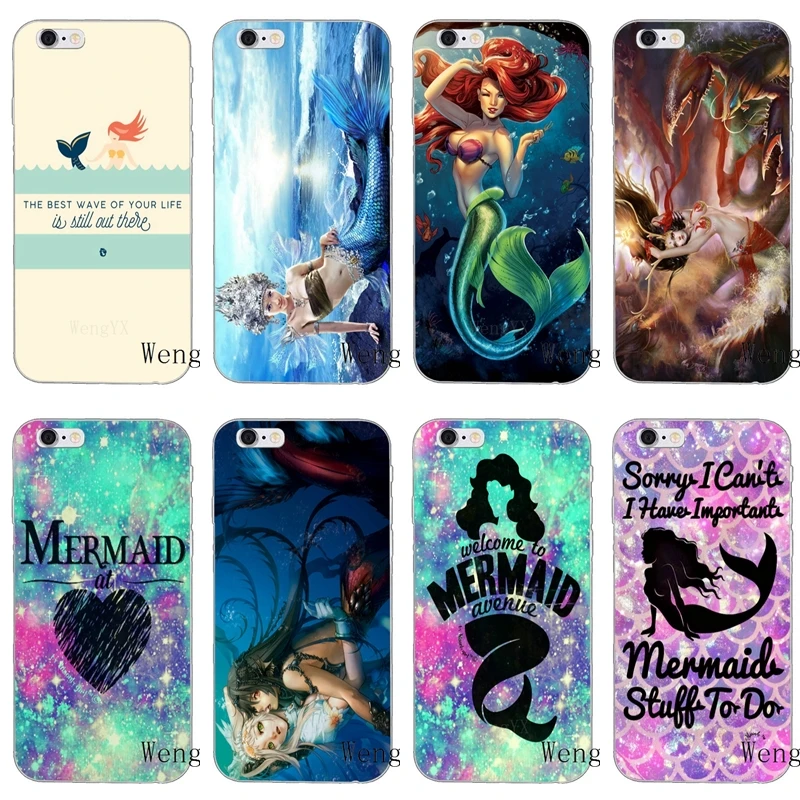 

princess Sexy Shell Mermaid Soft case For Huawei Y6 Y7 prime Y9 Honor 10 9 8 8C 7C 7A 6A Mate 20 Lite Pro P10 Smart plus GR5