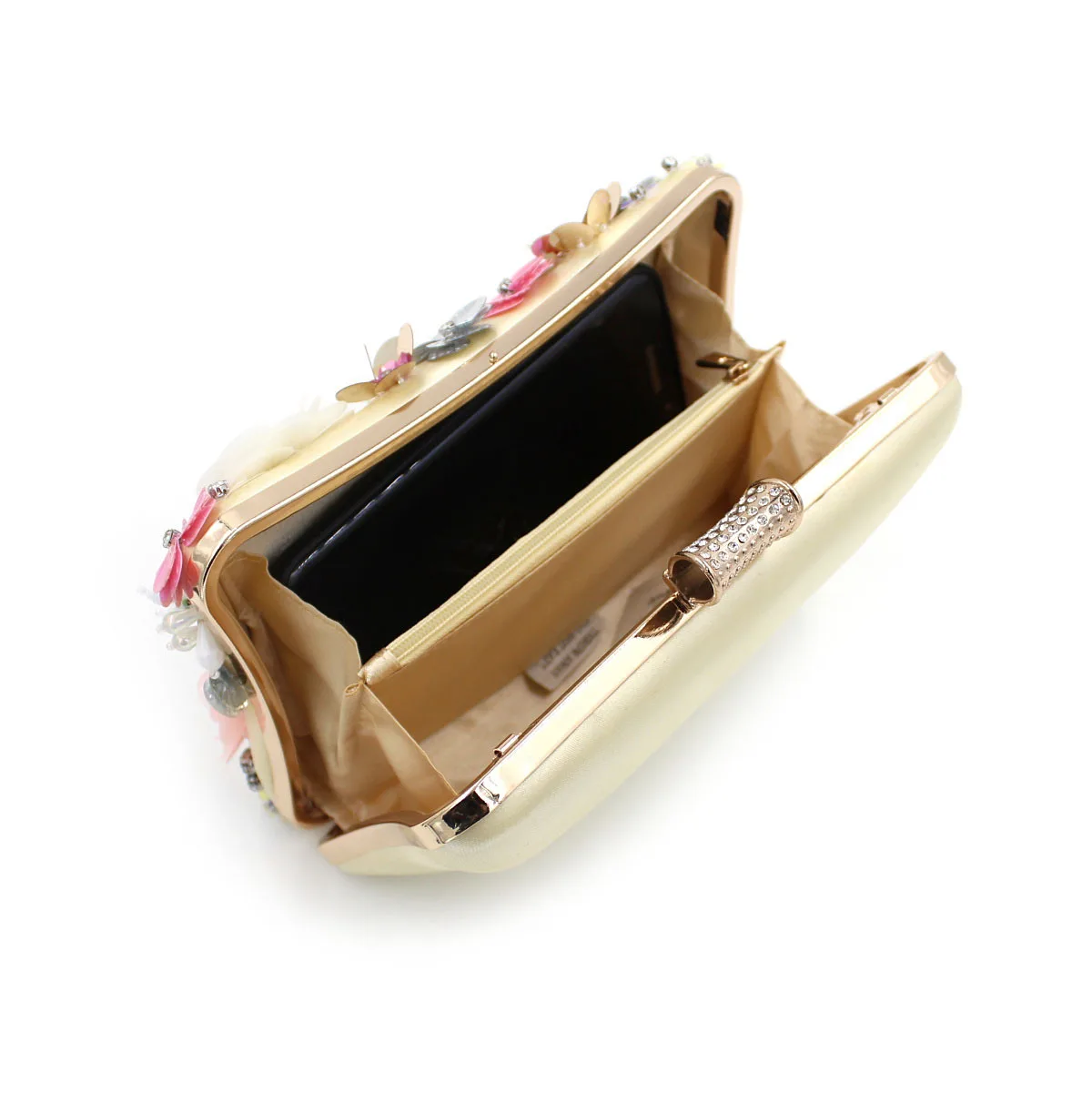 New Women Day Clutches Flower Bead Embroidery Ladies Evening Bags For Wedding Party Bridal Handbag Aristocratic Clutch Bag