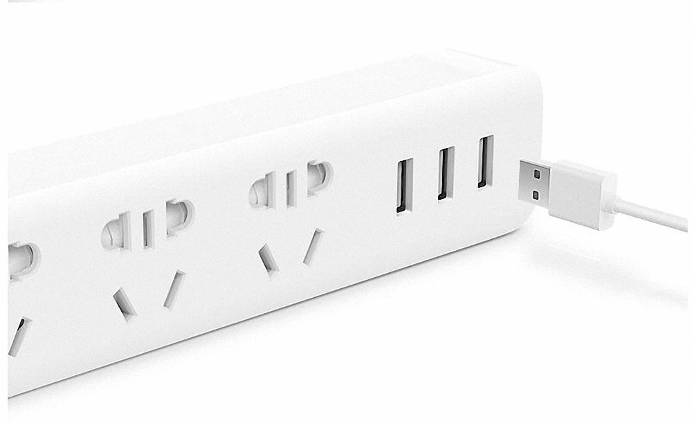 Xiaomi power Strip с 3 USB удлинитель Разъем многофункциональная Быстрая зарядка умная полоса питания 10A Прямая