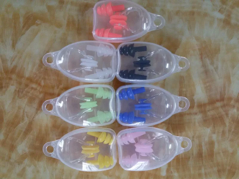 Swim Ear Plugs Nose Clip Set