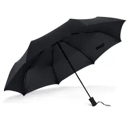Женский автоматический складной зонт женский мужской автомобильный портативный Большой ветрозащитный зонтик мужской черный зонтик с