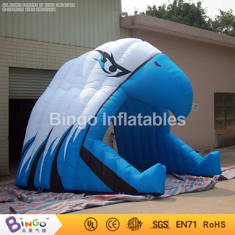 inflatable hawk tunnel inflatable eagle tunnelinflatable sports tunnel helmet with ce BG-A0102 toy
