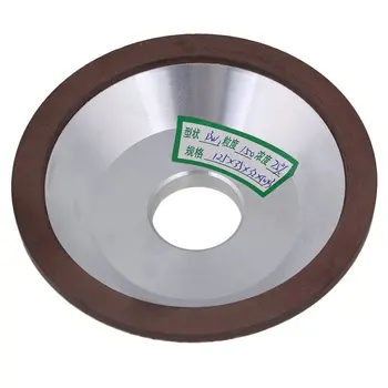 

125x35x32X10mm Cup Bowl Shape Silver Diamond Aluminum Resin Grinder Grinding Wheel Cutter Cutting Tool with 150# Grit