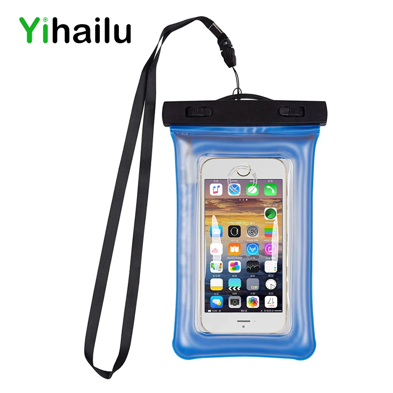 Universal Waterproof Phone Case Bag Water Warning Function Touchable