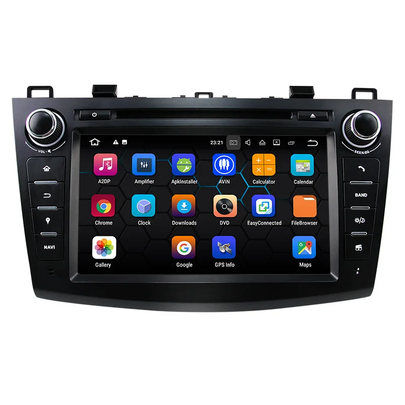 Excellent 8" 4G RAM Android 9.0 8 Core Car DVD Stereo For 2010 2011 2012 2013 MAZDA 3 car gps navigator radio tape recorder bluetooth wifi 1