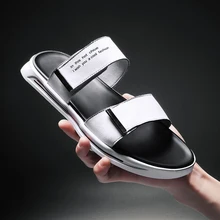 Летние мужские кожаные сандалии-гладиаторы с открытым носком; повседневные пляжные сандалии; легкие мягкие мужские сандалии; мужская обувь