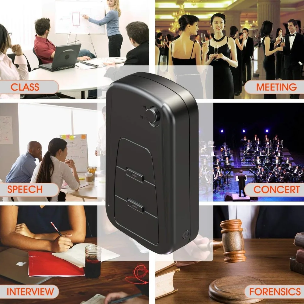 Lgsixe X-102 8GB Digital Voice Recorder, Small Audio Sound Recorders Device, Lectures, Meetings, Interview, Speech Dictaphone