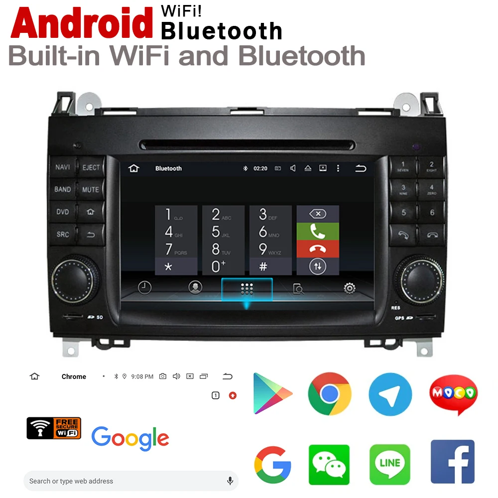 Sale For Mercedes Benz B Class W245 2005~2011 NTG 7" HD Stereo 2 DIN Android Car DVD GPS Navi Map multimedia player radio System 3