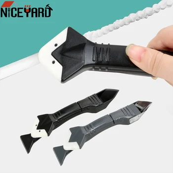 

NICEYARD Multifunction 3 In 1 Plastic Metal Scraper Cement Caulk Removal Tool Window Squeegees Silicone Sealant Spreader Spatula