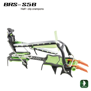 

BRS 14 Teeth Climbing Full Clip Crampon Manganese Steel Ice Gripper Mountaineer Expeditions Professional Outdoor Gripper BRS-S5